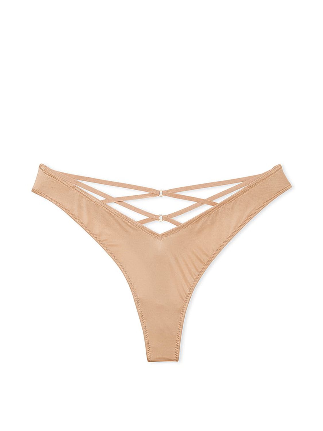 vs Very Sexy Smooth Strappy-Back High-Leg Thong Panty 3 of 3 