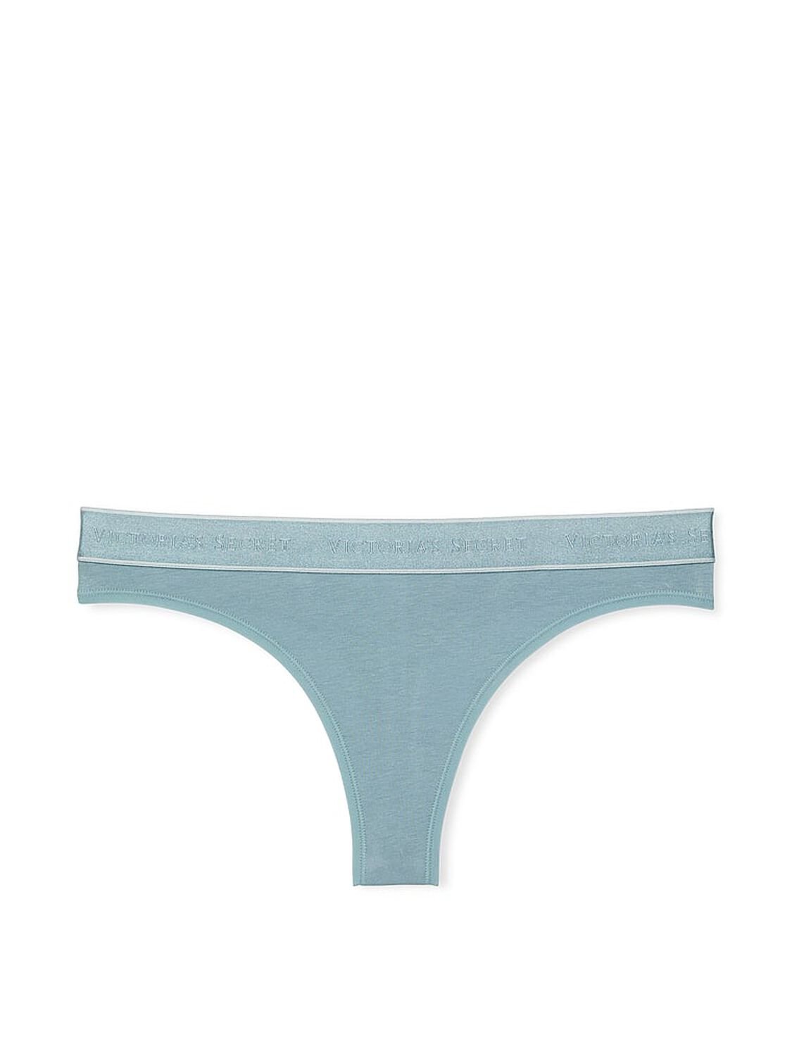 vs Cotton Logo Cotton Thong Panty Jupiter Blue 1 of 3 