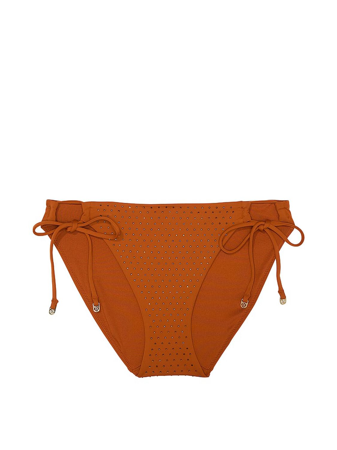 vs Victoria's Secret Swim Essential Diamant&eacute; Side-Tie Bikini Bottom Apple Cinnamon 3 of 4 