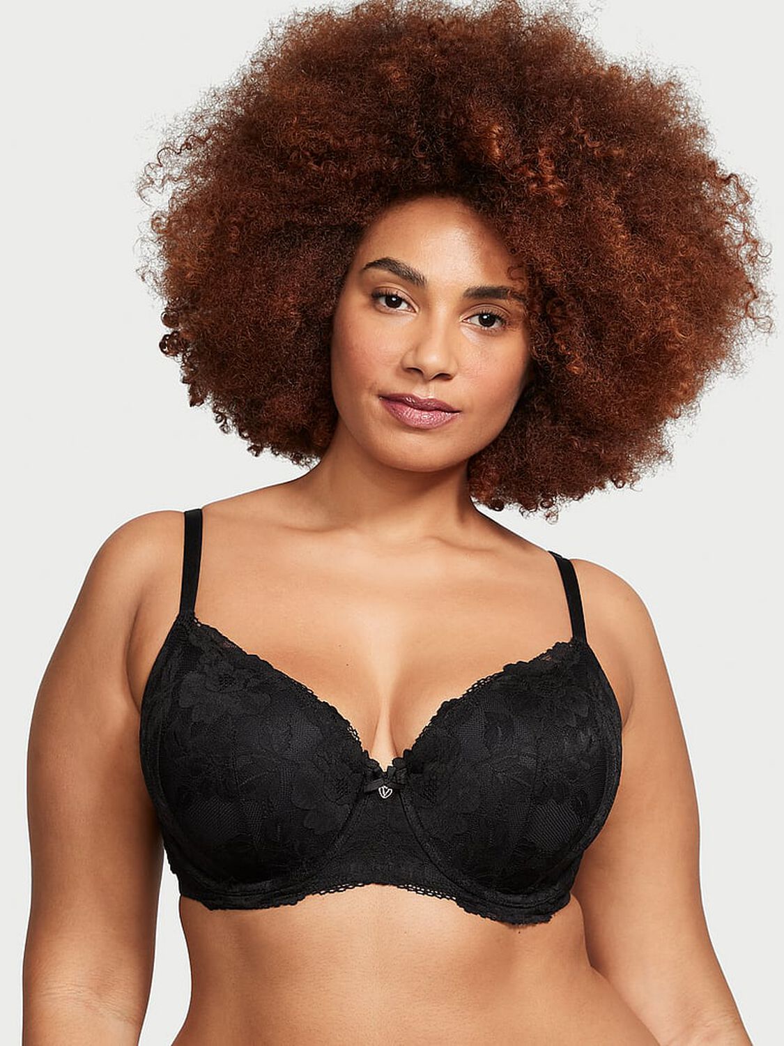 vs Body By Victoria Lightly Lined Lace-Cup Demi Bra 1 of 4 