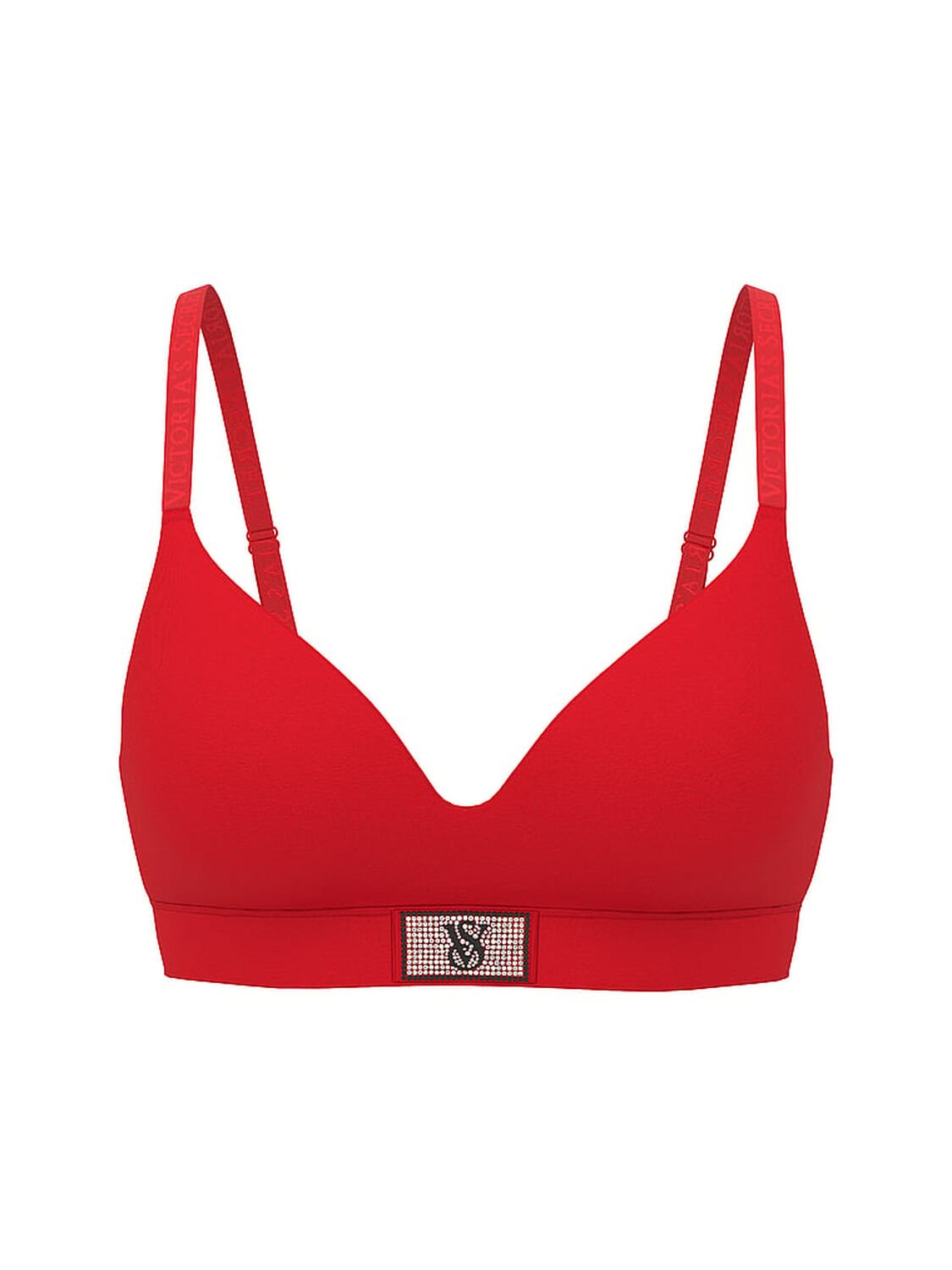 vs The T-Shirt Shine Patch Lightly Lined Wireless Bra Lipstick 3 of 3 