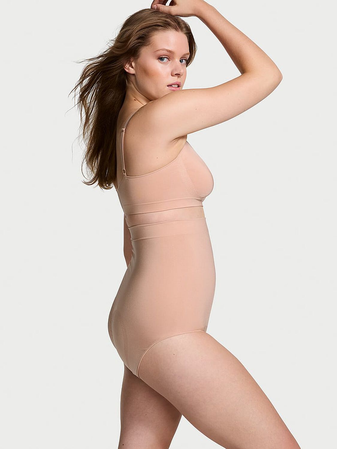 vs Victoria's Secret Shapewear by Victoria SeamlessShaping&trade; High-Waist Brief Panty Macaron 3 of 3 