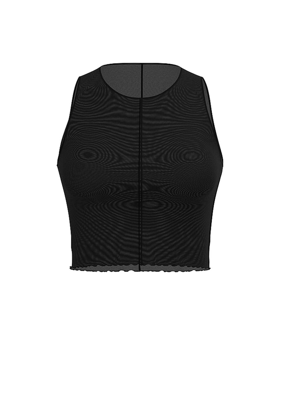 vs Victoria's Secret Swim Beachwear Mesh Tank Top Pure Black 3 of 3 