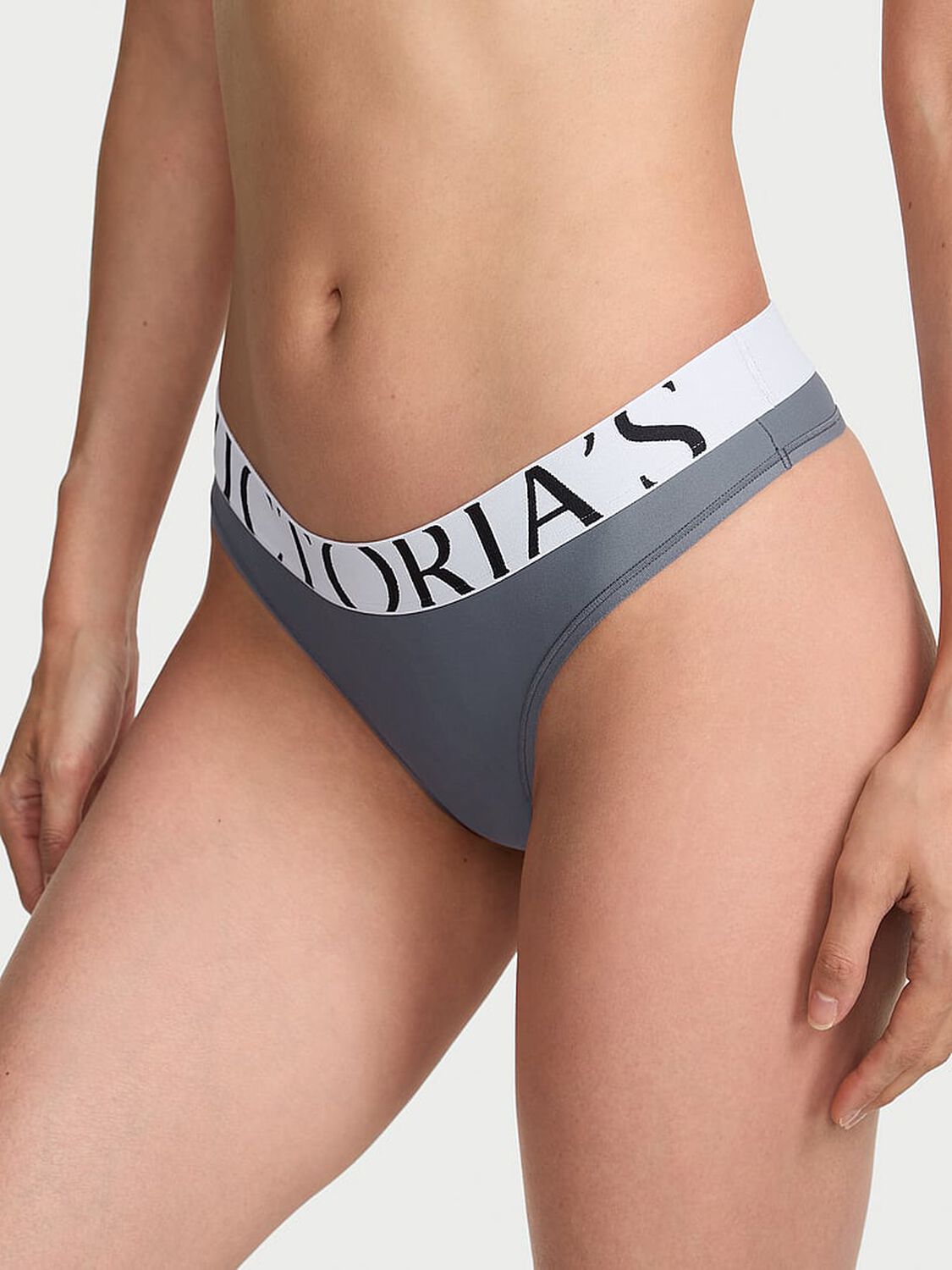 vs Cotton Cool Thong Panty Black Pearl 1 of 2 