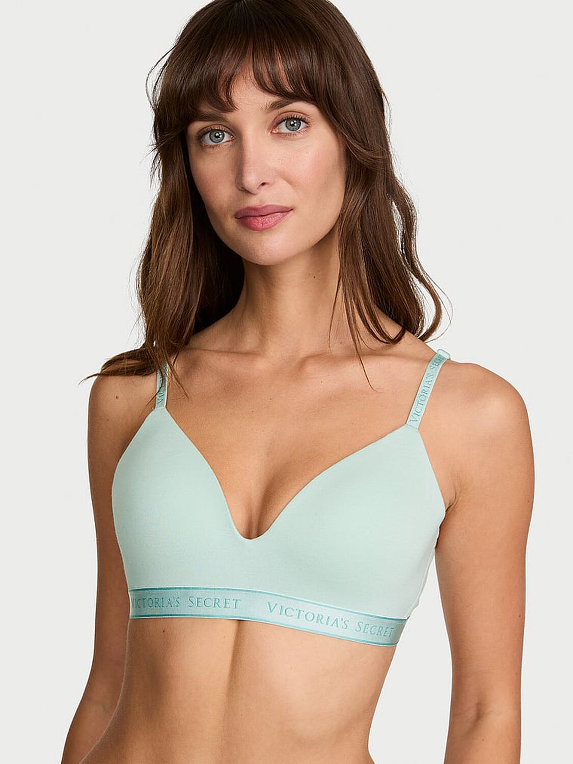 vs The T-Shirt Cotton Lightly Lined Wireless Bra Yacht Blue 1 of 3 