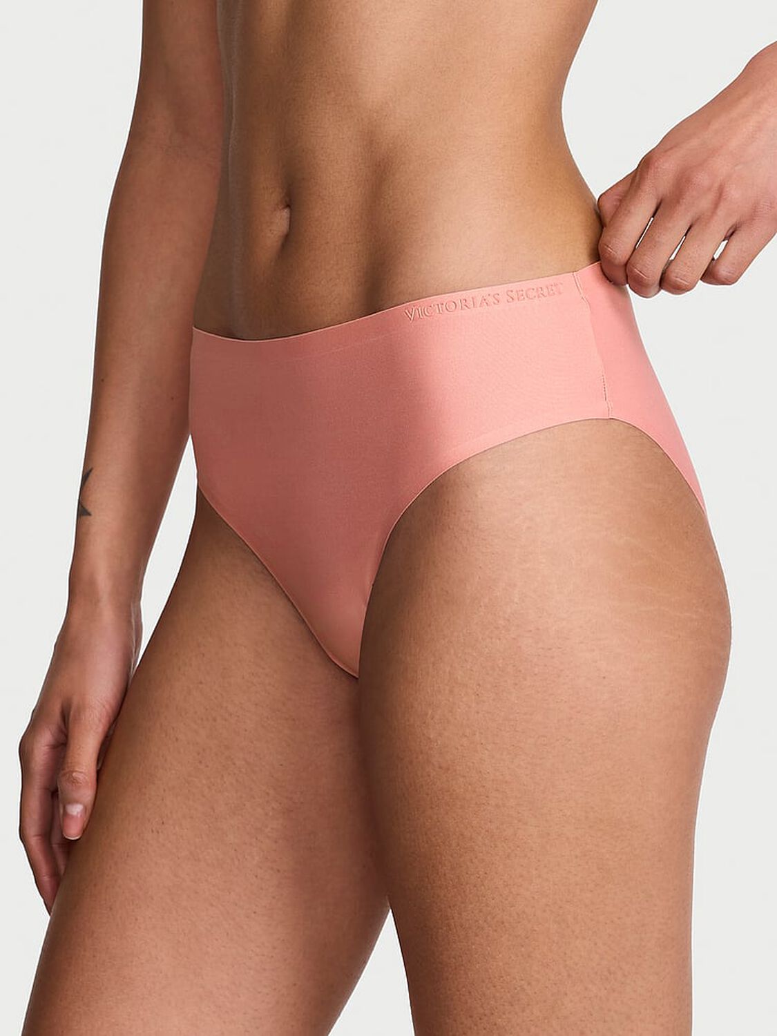 vs Body By Victoria Body by Victoria Flex Mid-Rise Bikini Panty Blush Pink 1 of 4 
