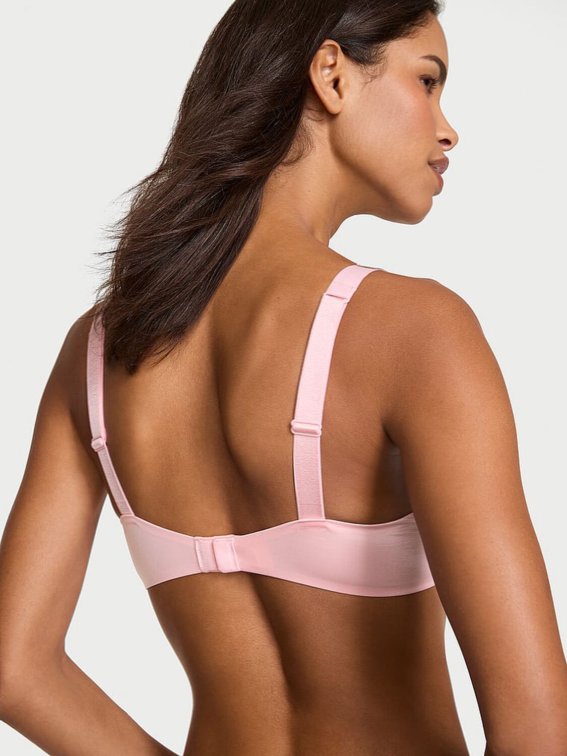 vs Very Sexy Logo Shine Strap Push-Up Bra Pretty Blossom 2 of 2 