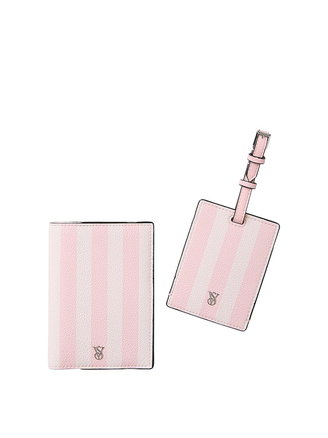 vs Victoria's Secret Passport Case & Luggage Tag Travel Set Heritage Stripe 2 of 4 