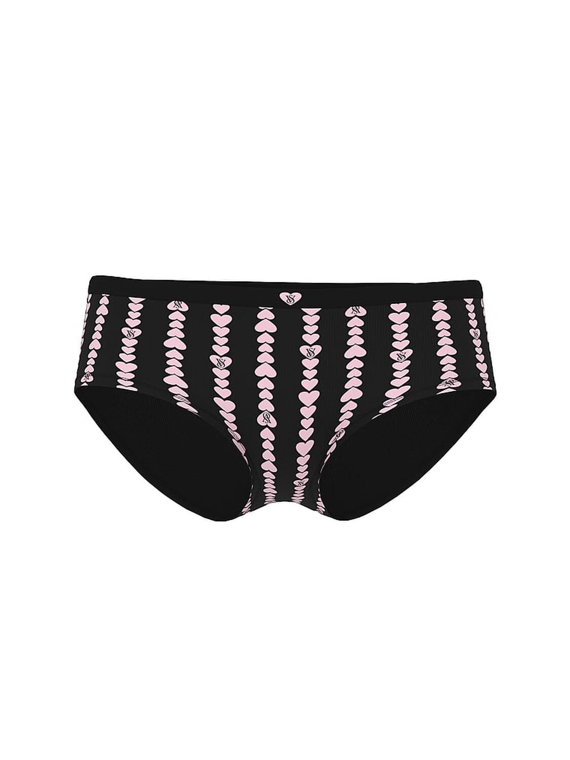 vs Seamless Seamless Heart Stripe Hiphugger Panty Black Heart Stripes 3 of 3 