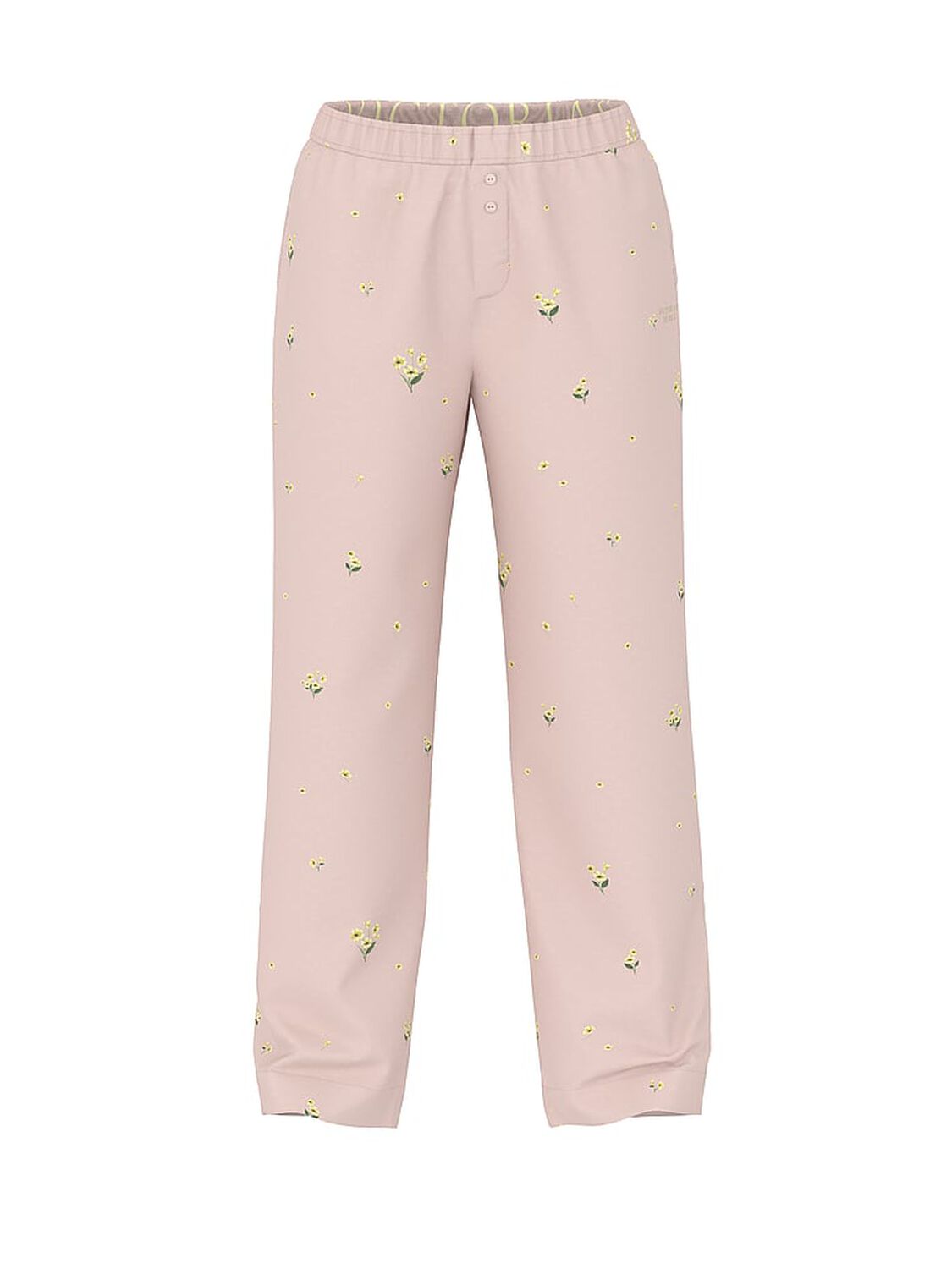 vs Victoria's Secret Mix & Match Sleep Heritage Cotton Pajama Pants Ballet Pink Floral 3 of 4 
