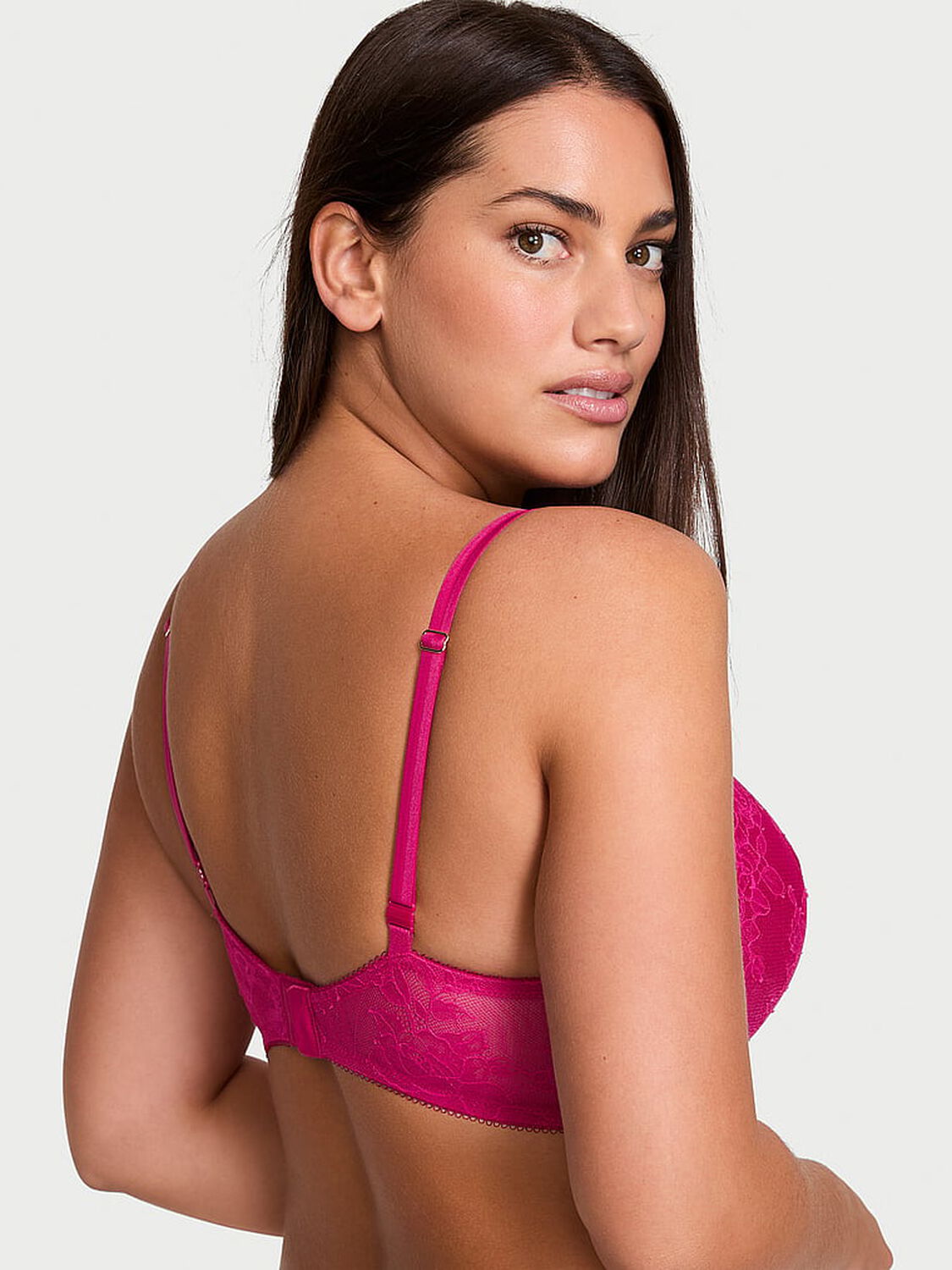vs Very Sexy Rose Lace Push-Up Bra Cherry Blossom 2 of 4 