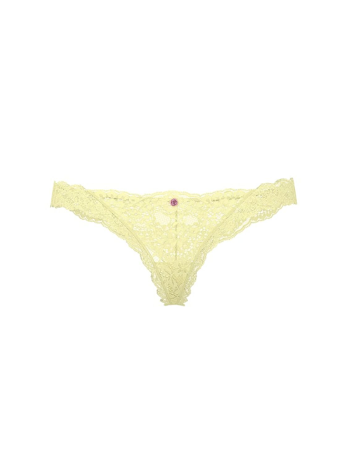 vs Dream Angels Lace Thong Panty Lemonade 3 of 3 