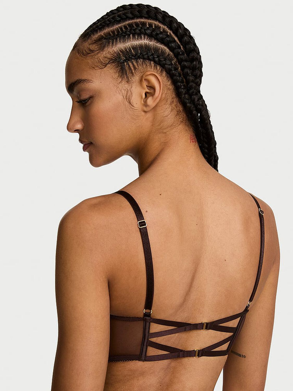 vs Very Sexy Geo Leo Embroidery Lightly Lined Bra Top Shimmer Geo Leo 2 of 4 