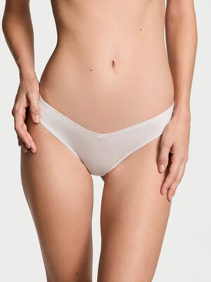 Smooth Strappy-Back High-Leg Thong Panty