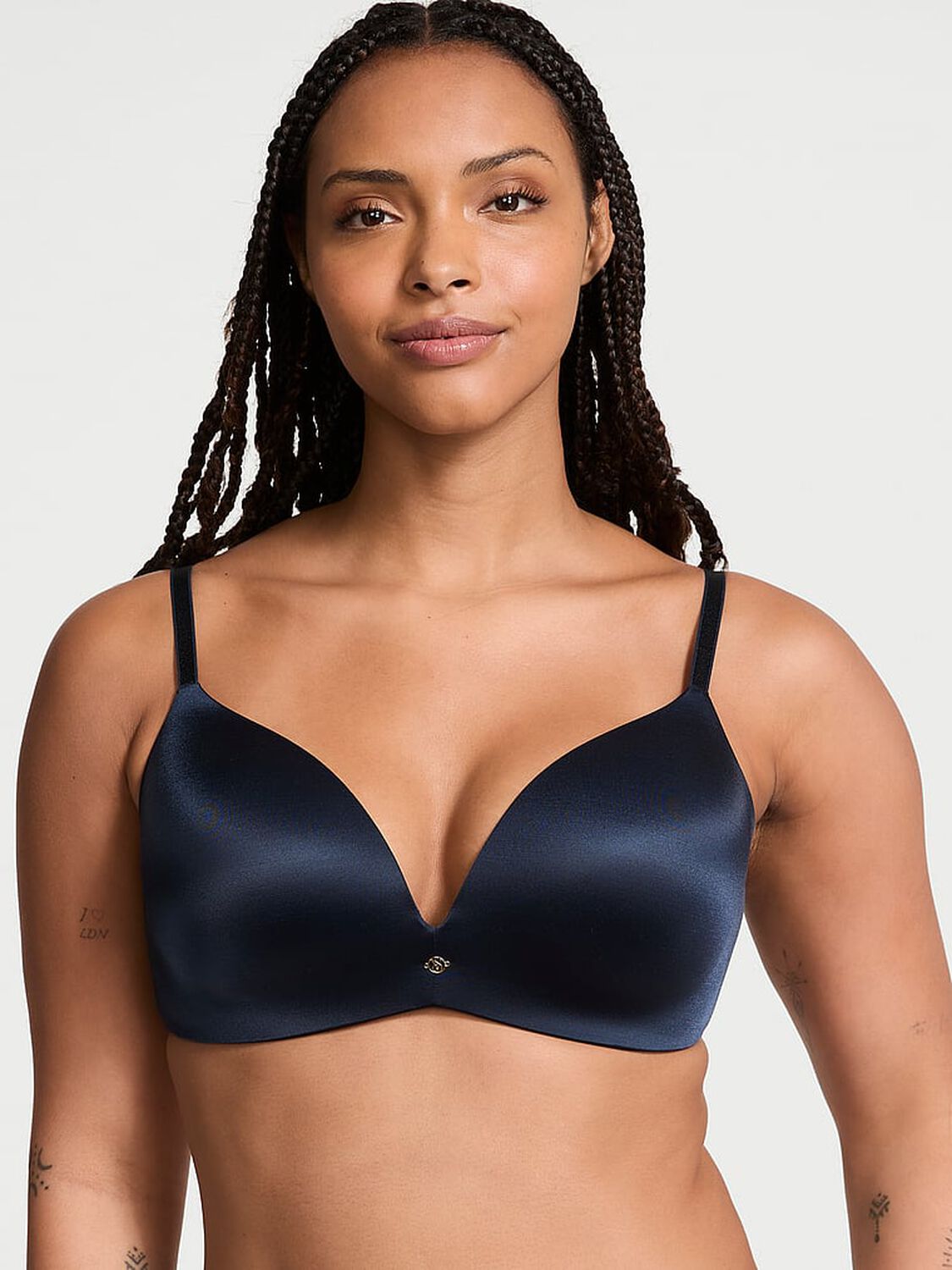 vs Very Sexy So Obsessed Smooth Wireless Push-Up Bra Dark Twilight 1 of 3 