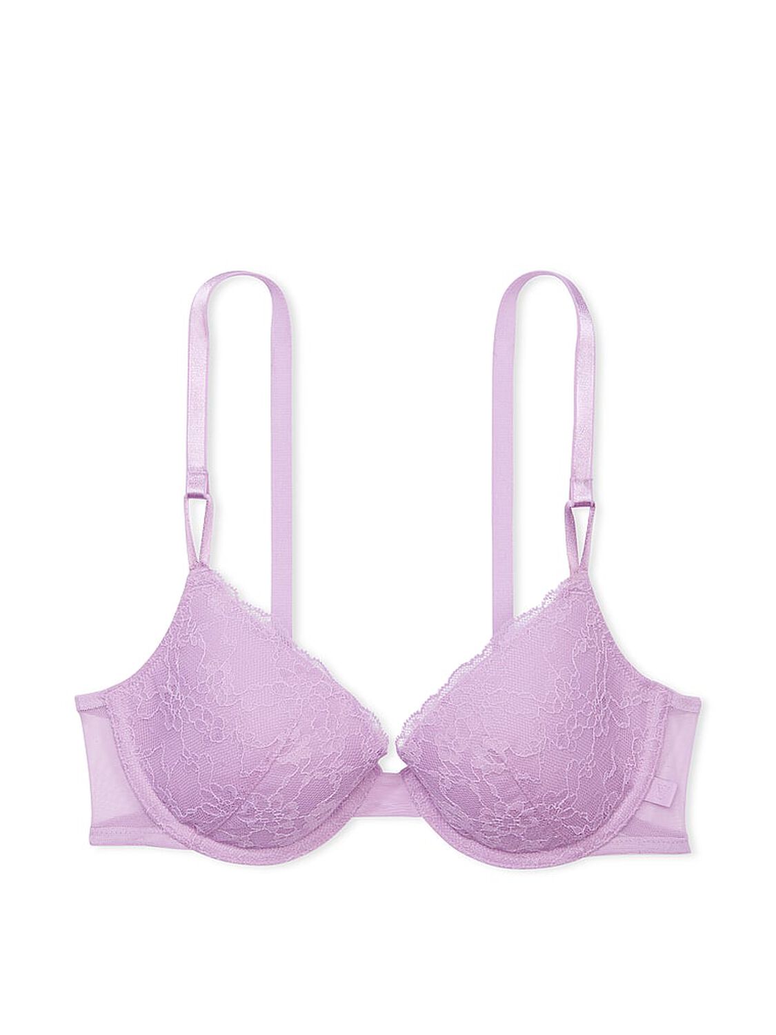 vs Dream Angels Lace Push-Up Bra Silky Lilac 1 of 2 