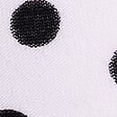 Perfect Shape Cotton Lace-Trim Push-Up Bra, White Dots, swatch