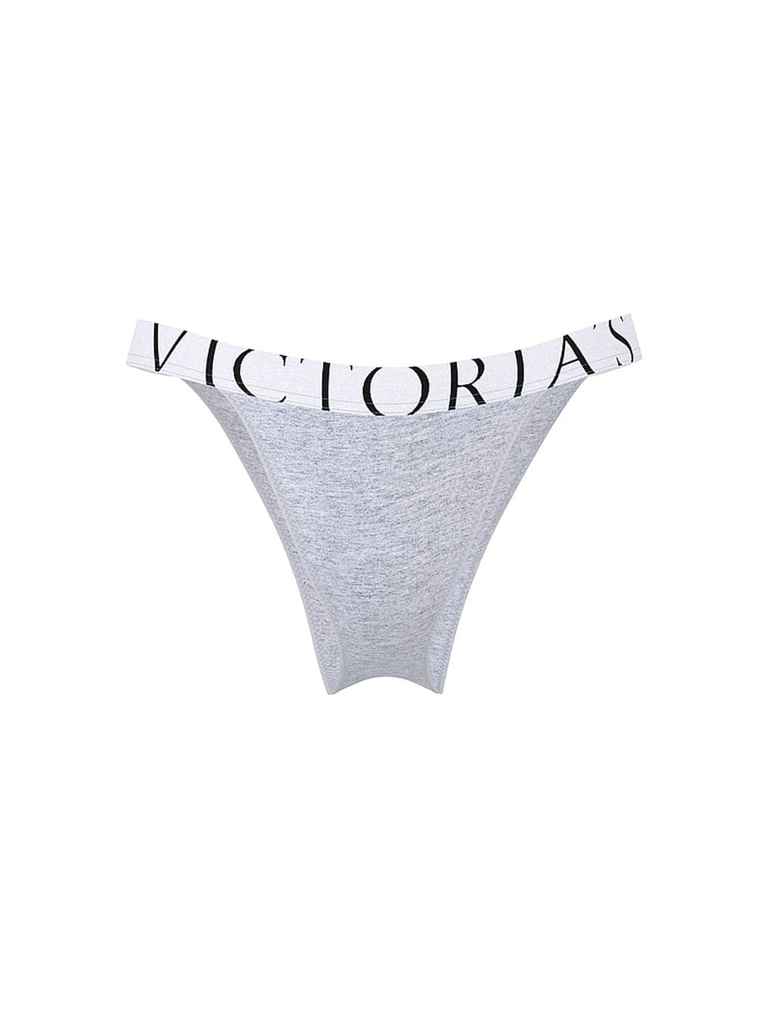 vs Cotton Exploded Logo Cotton 90s Brief Panty Medium Heather Grey 3 of 4 
