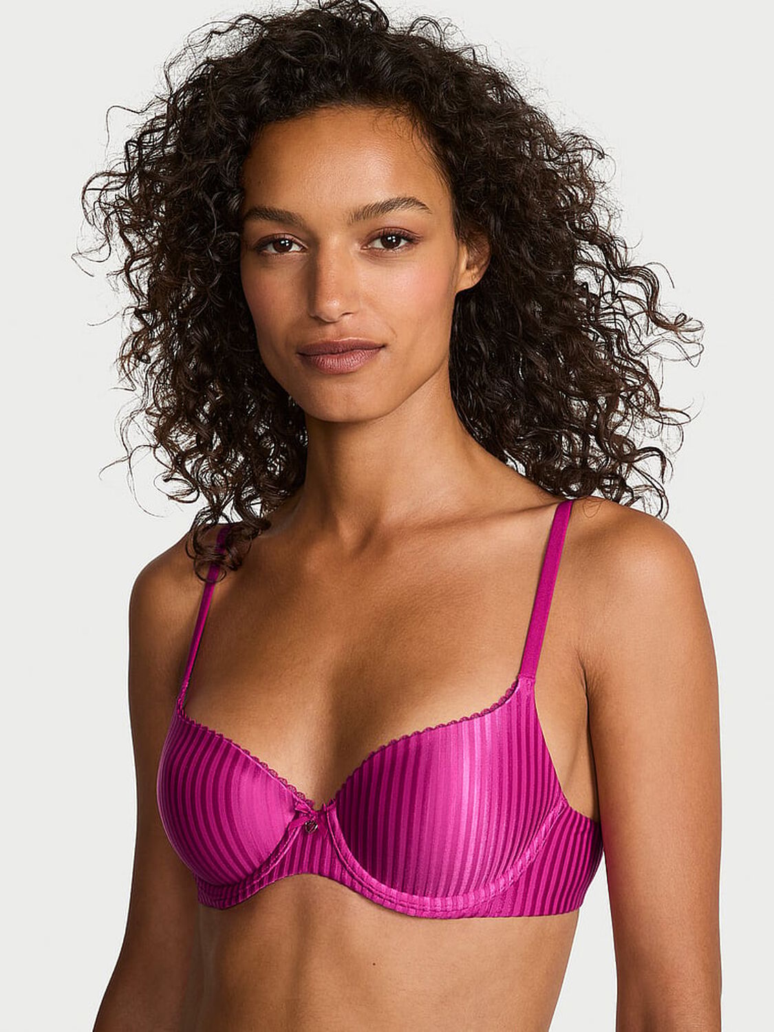 vs Body By Victoria Lightly Lined Demi Bra Allure Pink 3 of 3 