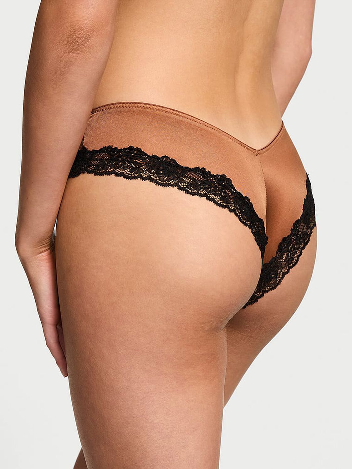 vs Very Sexy Lace-Trim High-Leg Cheeky Panty 2 of 4 