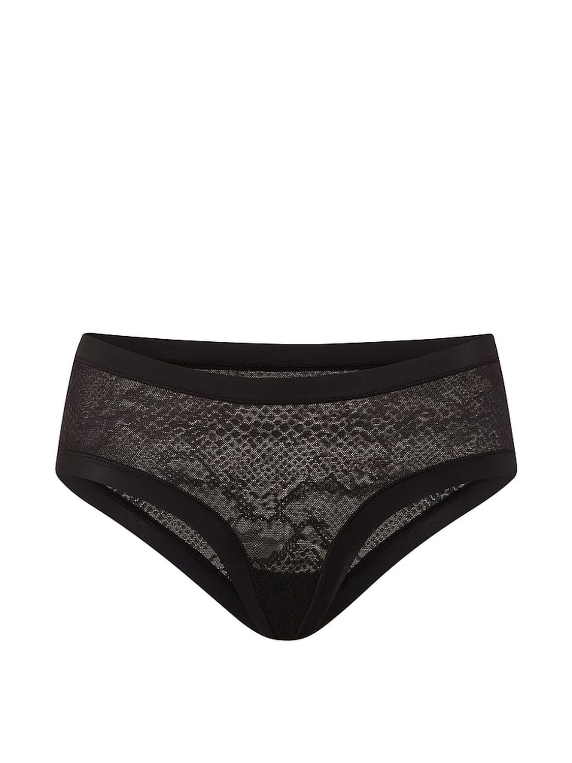 vs No-Show No-Show Snake Mesh Cheeky Panty Black 3 of 3 