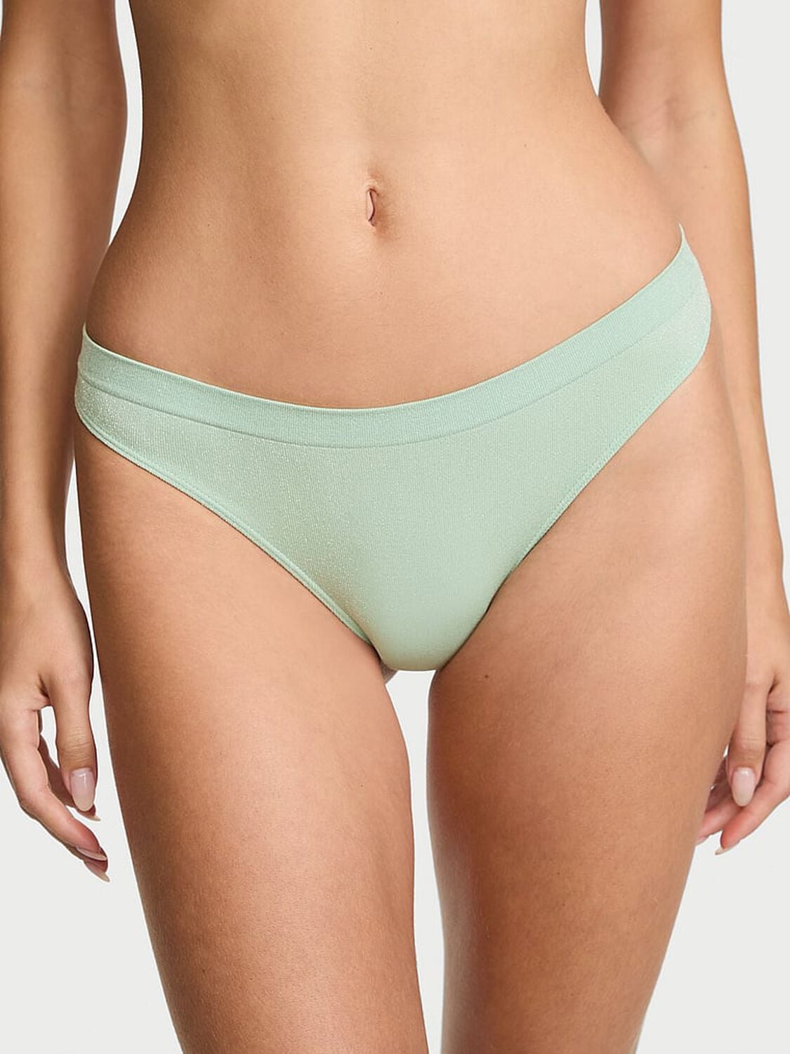 vs Seamless Seamless Shimmer Thong Panty Waterfall 1 of 3 