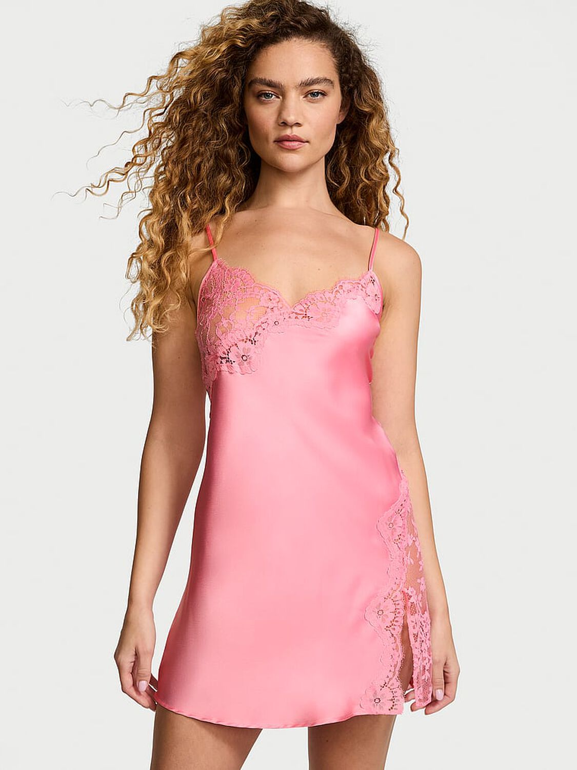 vs Victoria's Secret Dare to Dream Lace & Satin Slip 1 of 3 