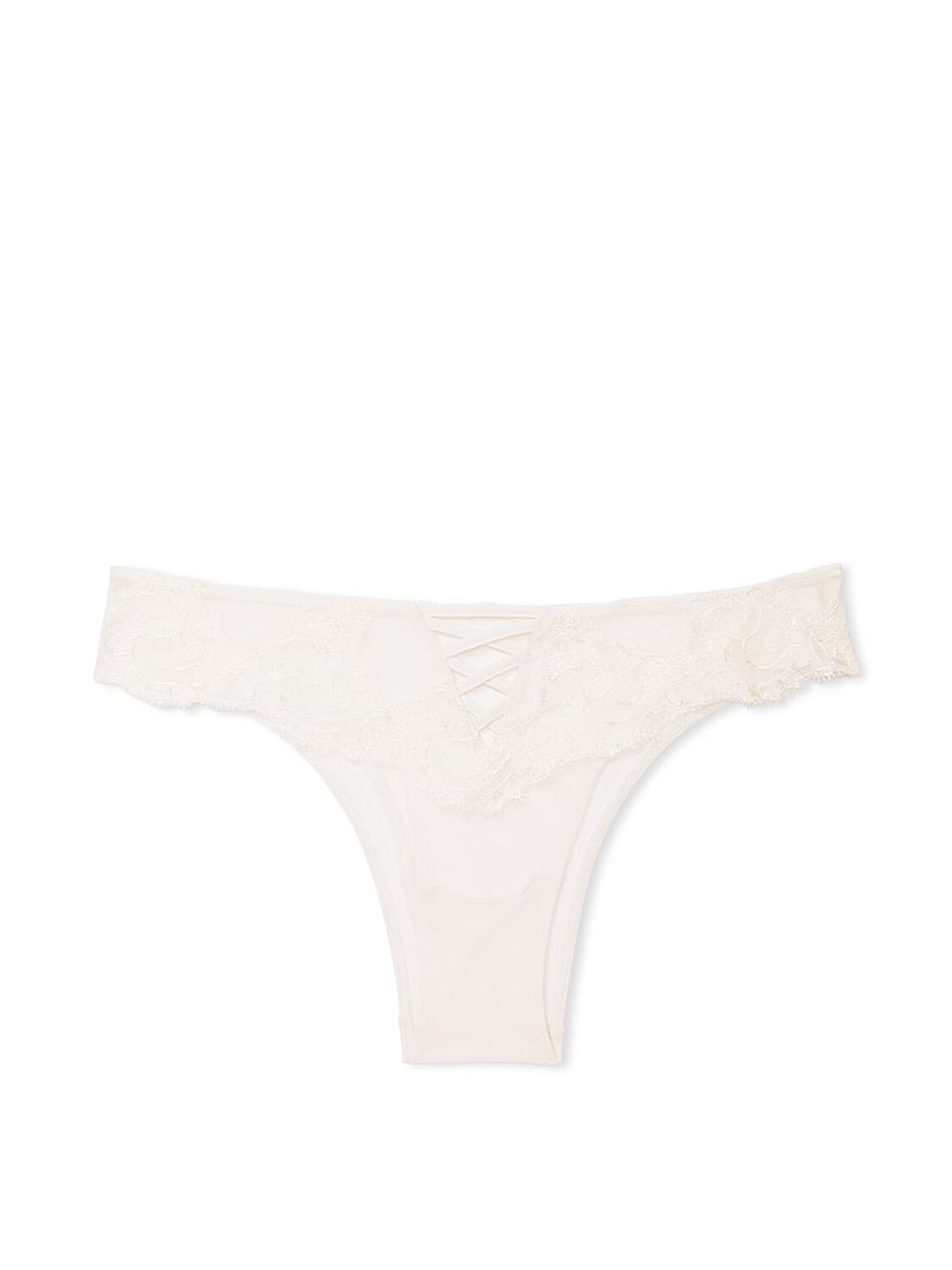 vs Dream Angels Boho Floral Embroidery Brazilian Panty Coconut White 3 of 4 