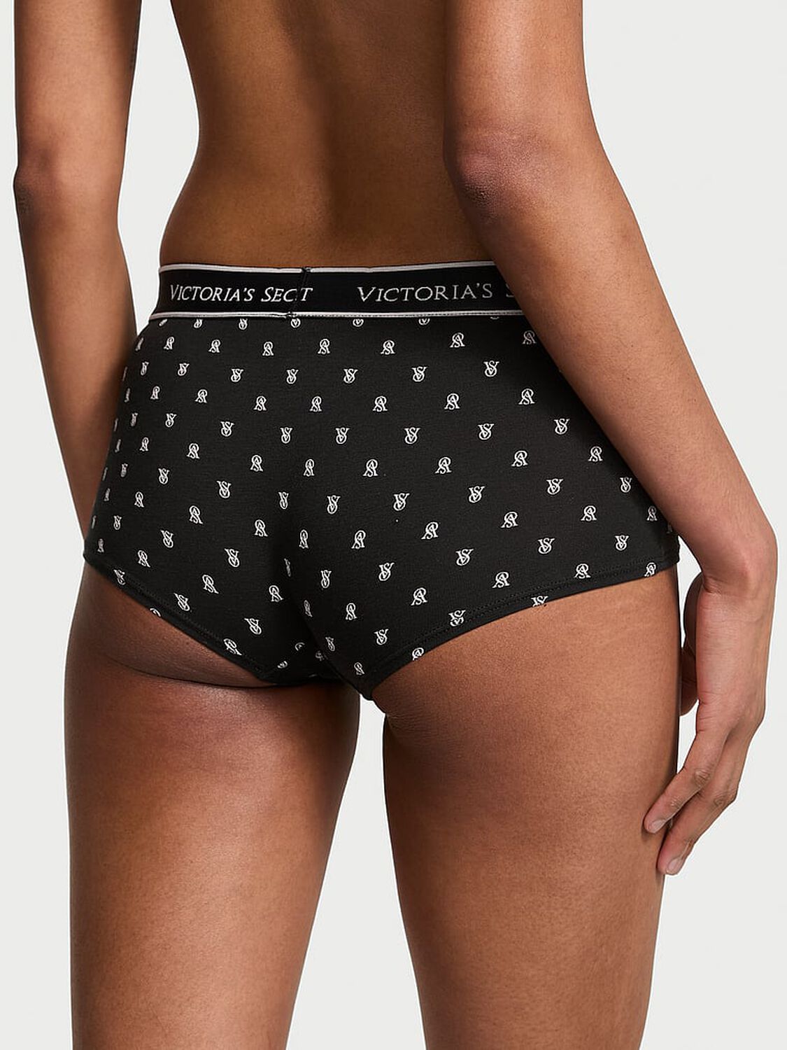 vs Cotton Logo Cotton Boyshort Panty Print 2 of 3 