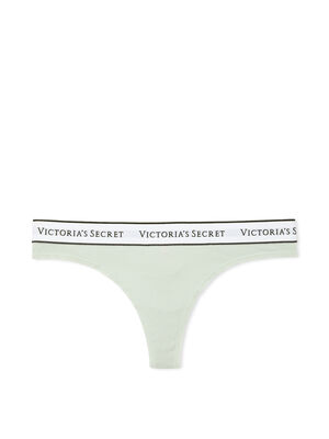 Logo Cotton Thong Panty