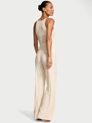 Modal Wide-Rib Lounge Tank & Pants Set