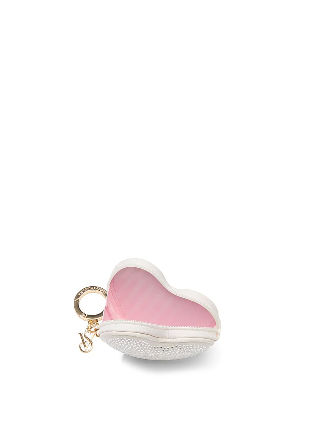 vs Victoria's Secret Heart Pouch Keychain White 3 of 3 