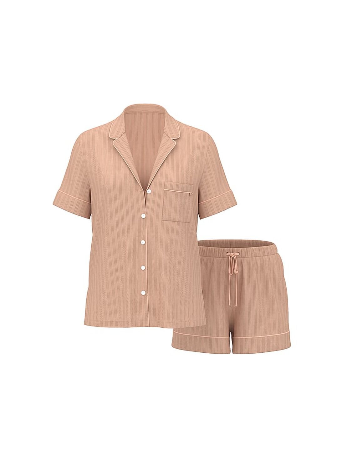 vs Victoria's Secret SoSoft&trade; Modal Ultra-Fine Short Pajama Set Pink Gin 3 of 4 