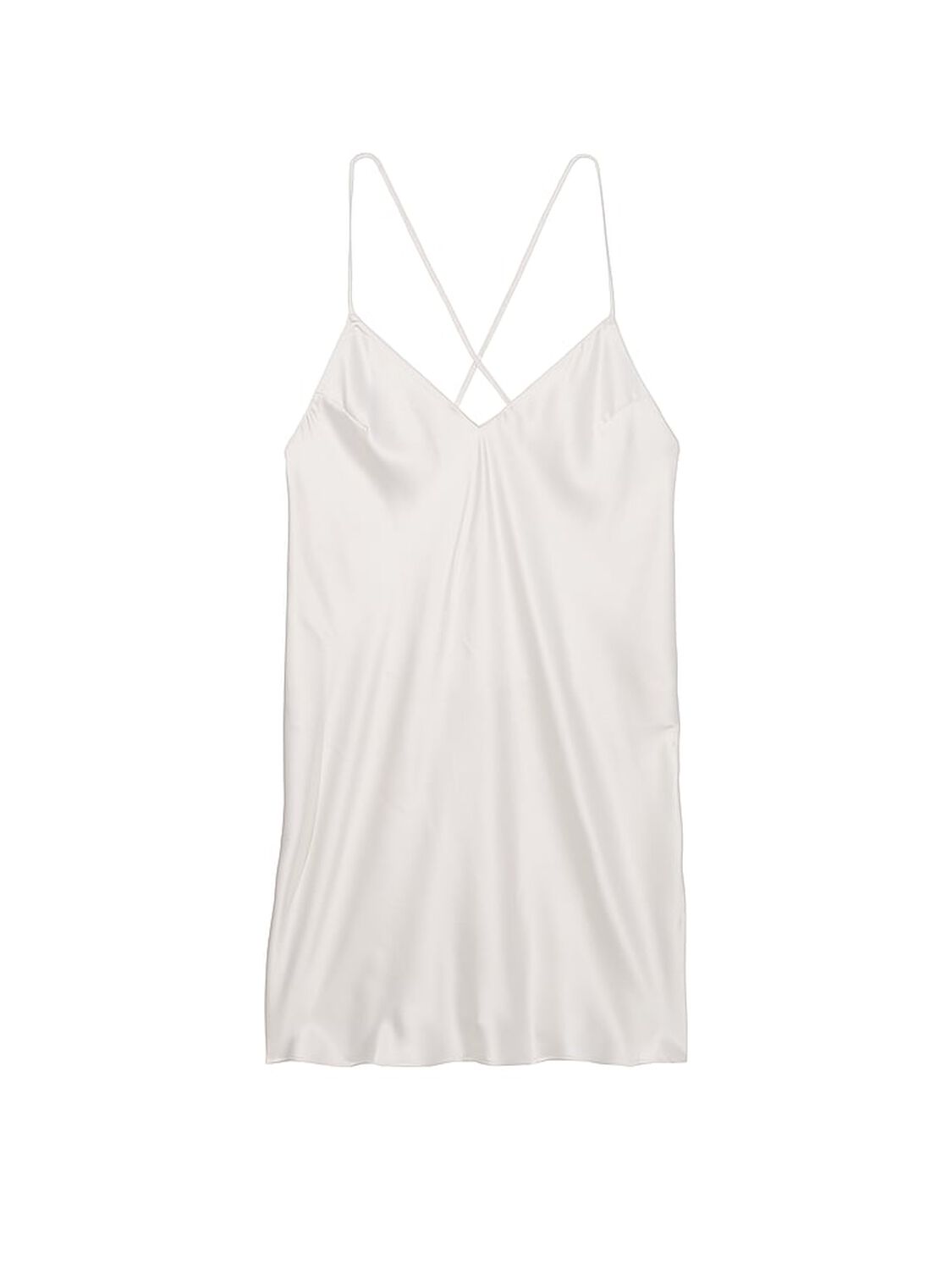 vs Victoria's Secret Satin Open-Back Slip Coconut White 3 of 3 