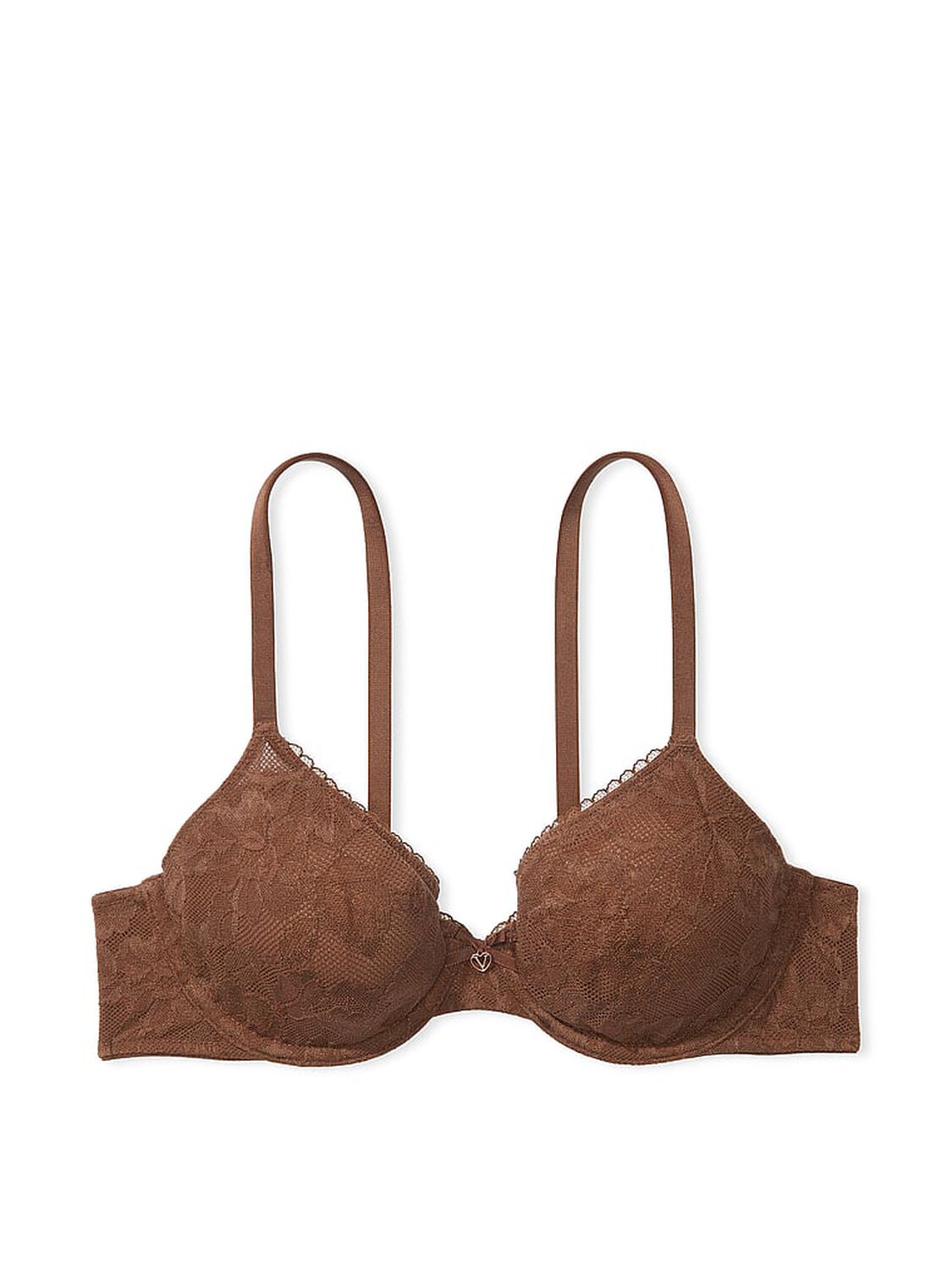 vs Body By Victoria Invisible Lift Unlined Lace Demi Bra Mousse 3 of 5 