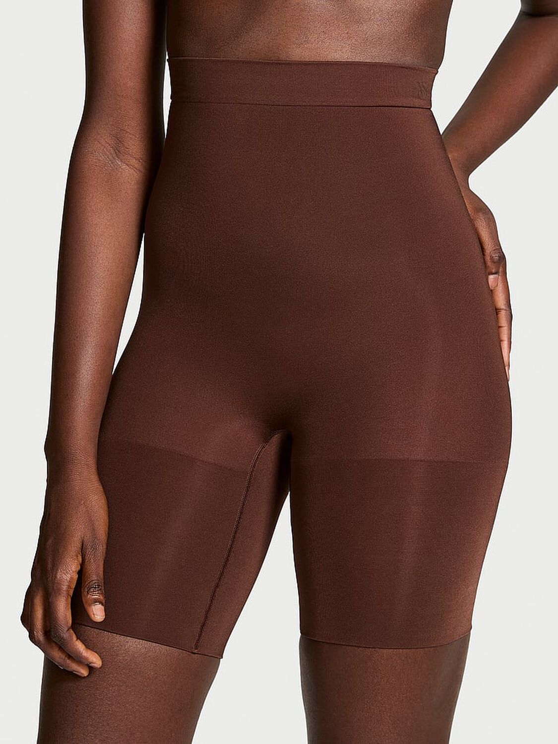 vs Victoria's Secret SeamlessShaping� Mid-Thigh Shorts Ganache 1 of 3 