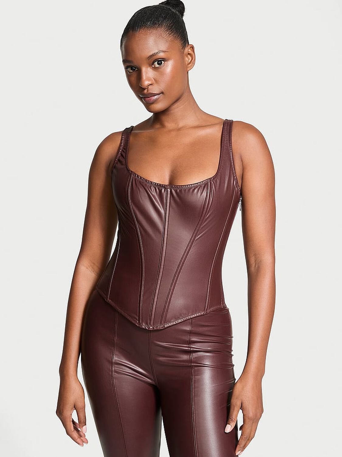 vs Very Sexy Classic Faux Leather Corset Set 1 of 3 