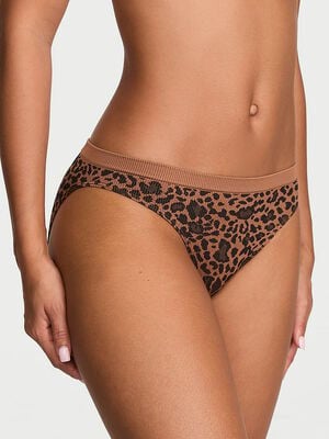 Seamless Leopard Rib Bikini Panty