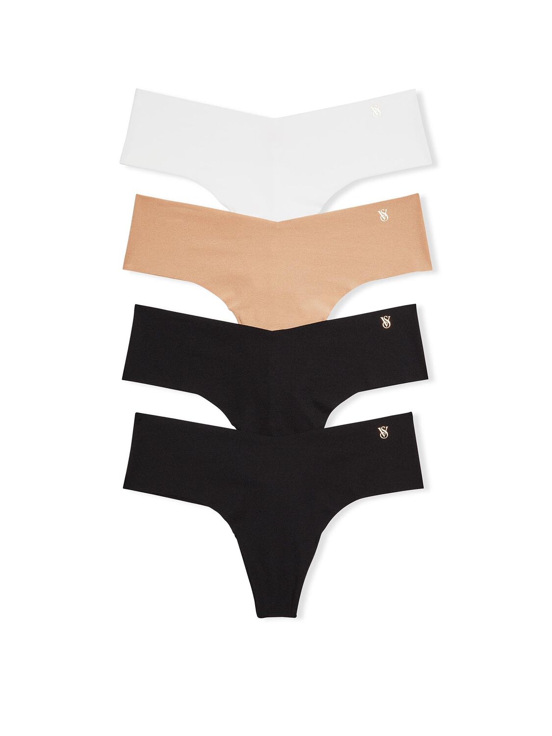 vs Victoria's Secret 4-Pack No-Show Thong Panties Assorted 3 of 3 