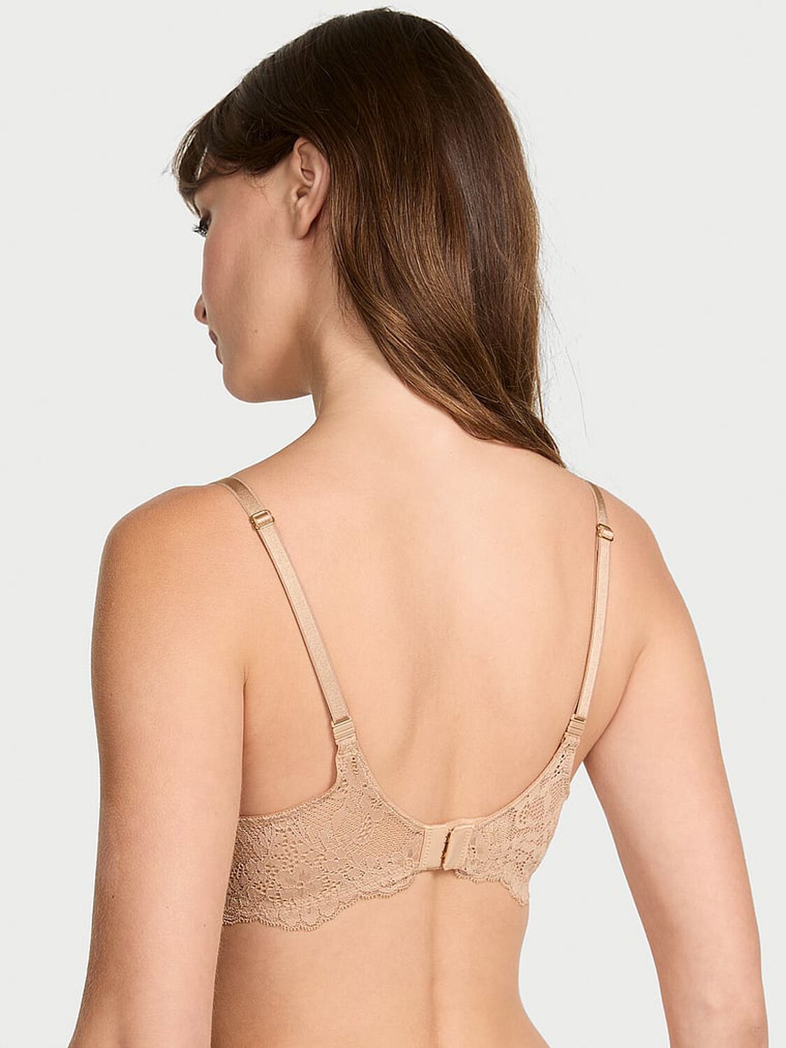 vs Dream Angels Smooth & Lace Push-Up Bra Praline 2 of 3 