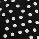 Multiway Triangle Bikini Top, Black & White Dots, swatch