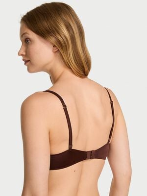 Smooth Lace-Trim Push-Up Bra