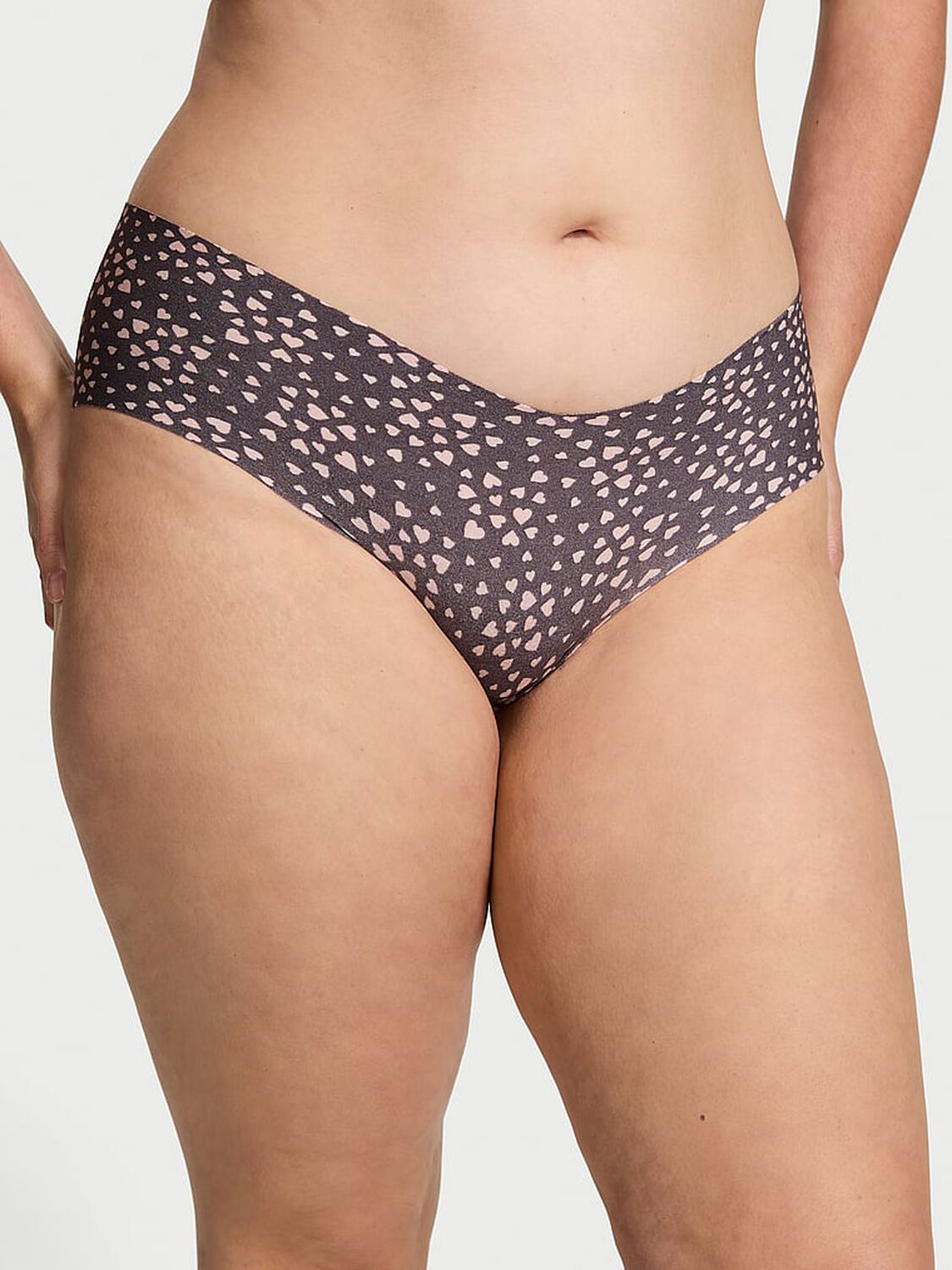 vs No-Show No-Show Hiphugger Panty Tornado Grey Hearts 1 of 3 