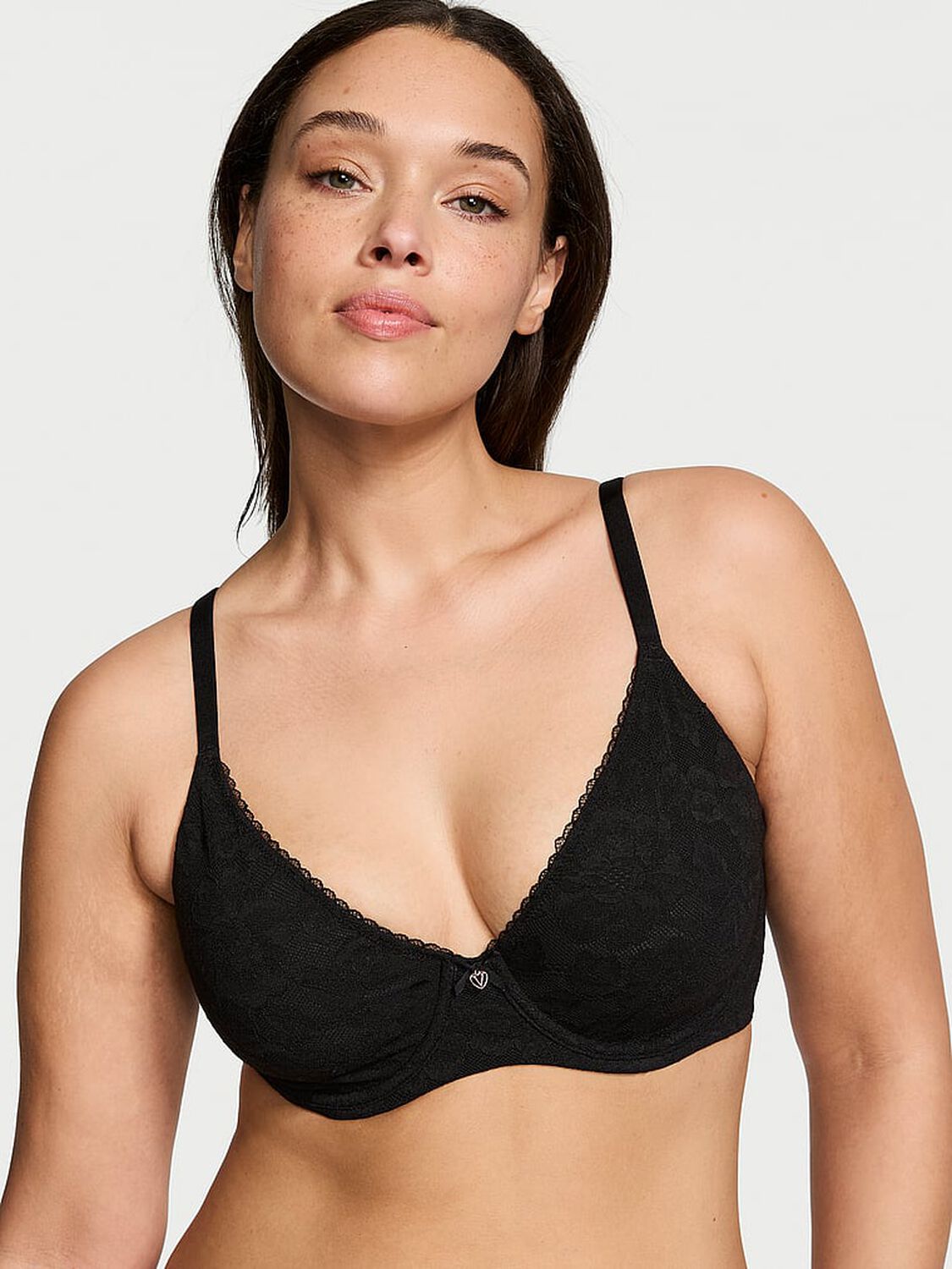 vs Body By Victoria Invisible Lift Full-Coverage Minimizer Bra Black 1 of 5 