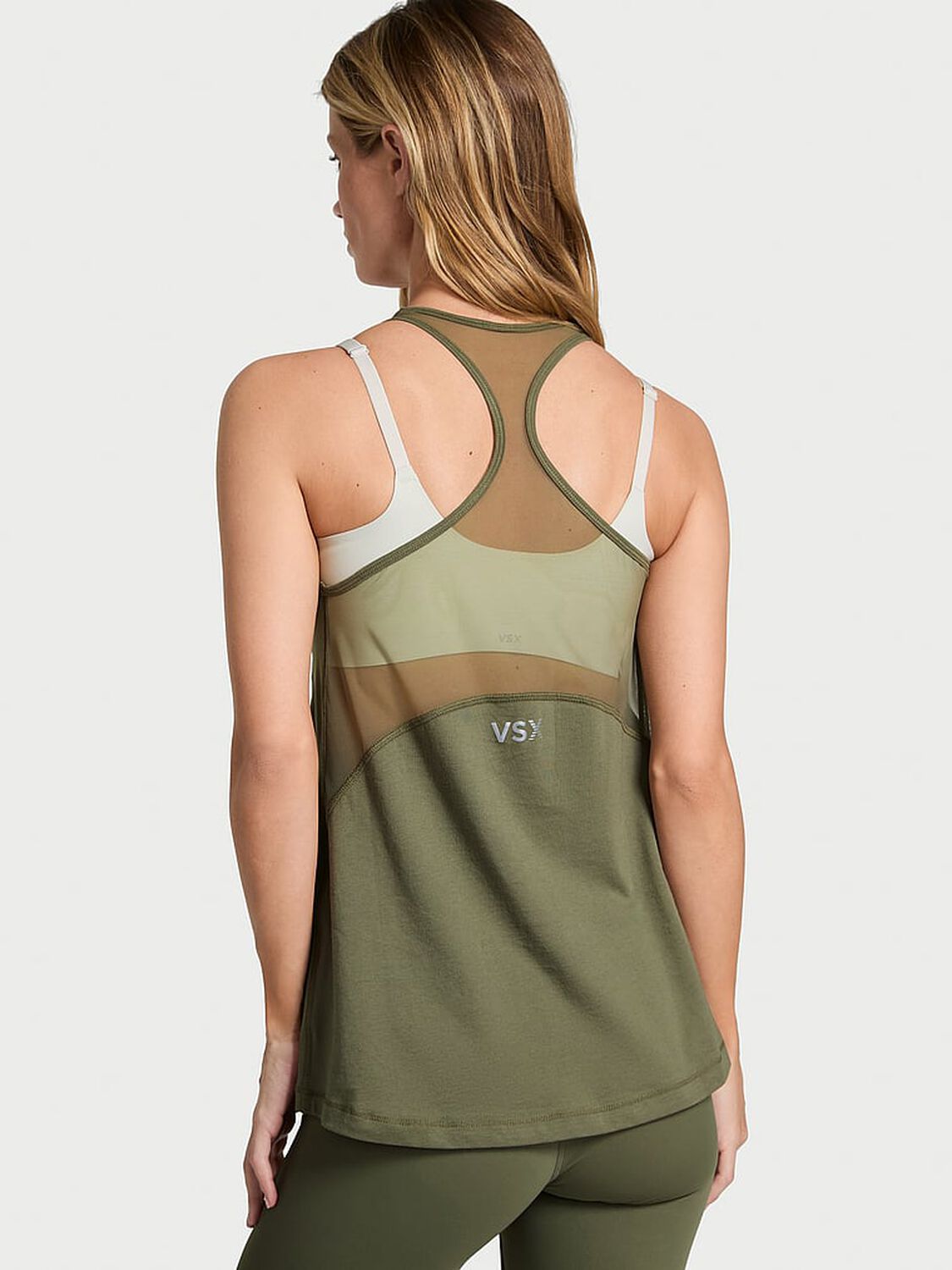 vs Vsx VSX Pima Cotton Jersey Racerback Tank Desert Cactus 2 of 3 