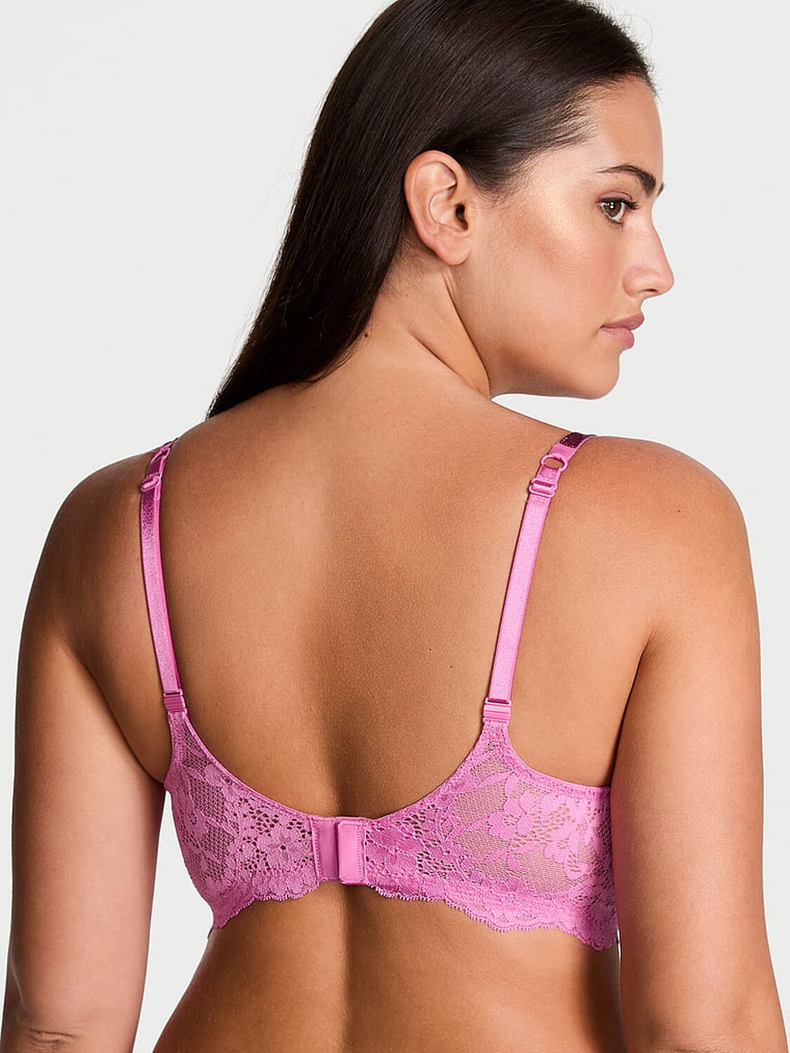 vs Dream Angels Twinkle Strap Lace Push-Up Bra New Peony 2 of 4 