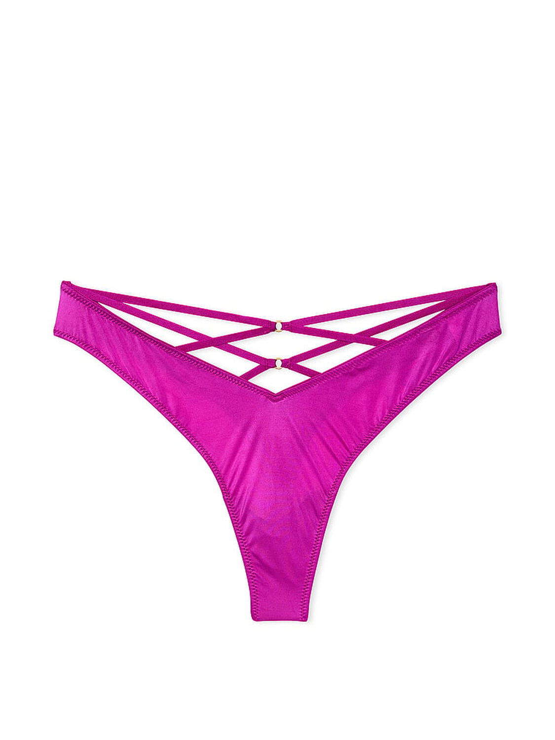 vs Very Sexy Strappy Back High-Leg Thong Panty Outrageous Pink 3 of 3 