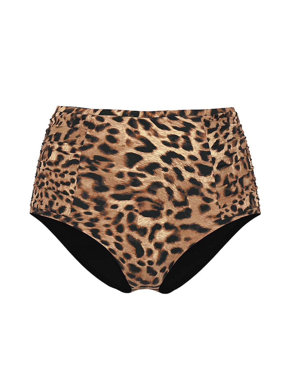 vs Victoria's Secret Swim Ultimate Smoothing High-Waist Full-Coverage Bikini Bottom Leopard 3 of 3 