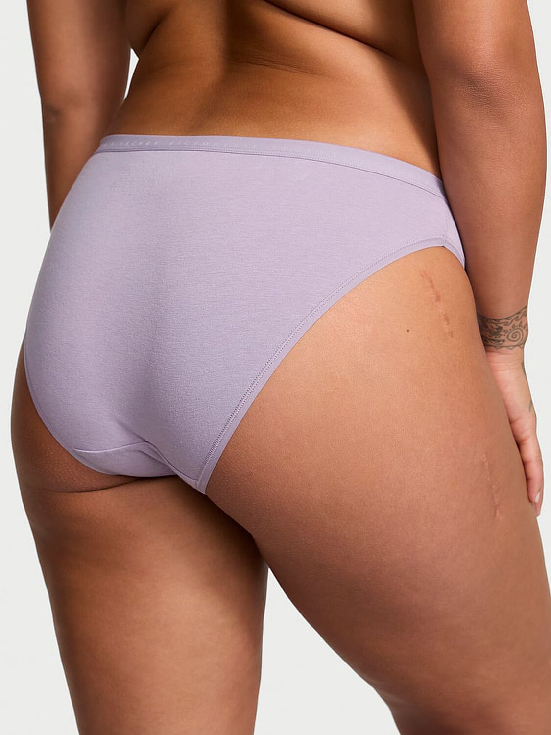 vs Victoria's Secret Body by Victoria Stretch Cotton Bikini Panty Fantasy Purple 2 of 3 