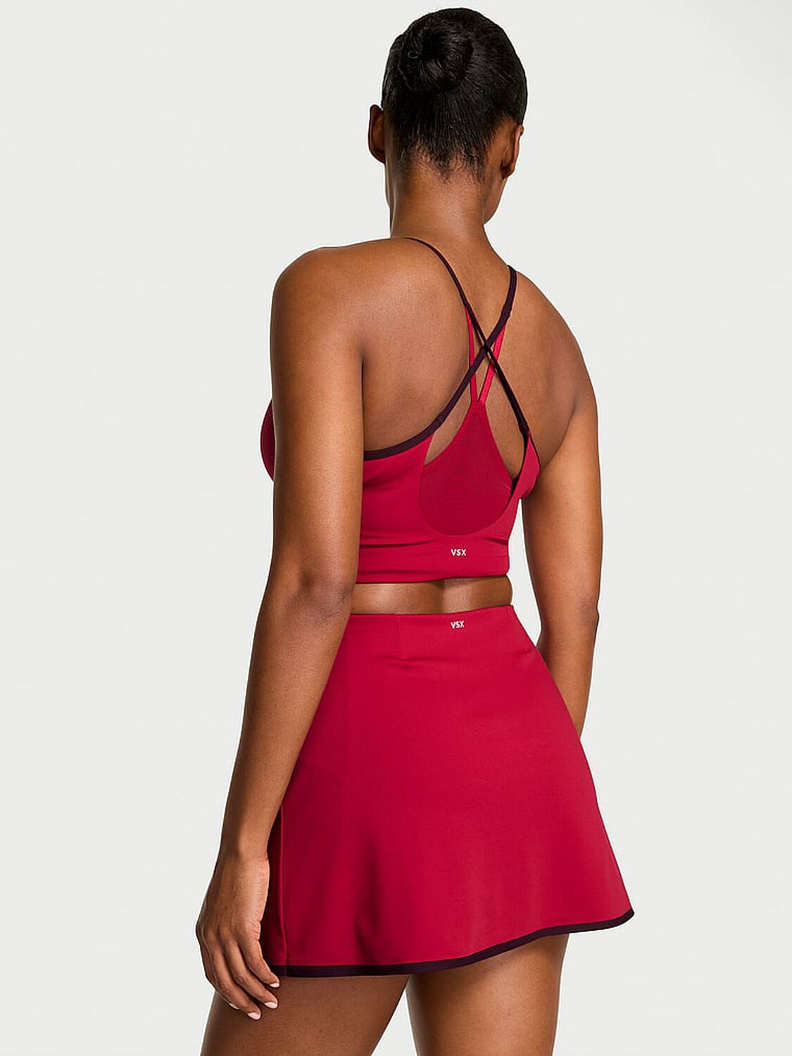 vs Vsx VSX Elevate™ Tipped & Accented Mini Skirt Red Lacquer 2 of 3